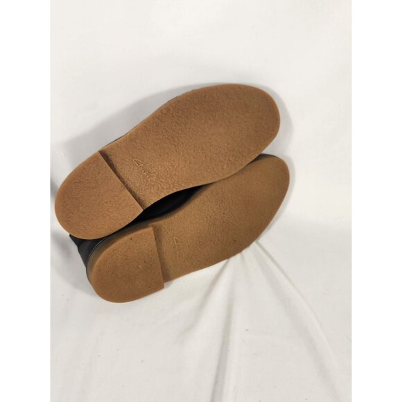 Clarks Mens Bushacre Chukka Boot Black Comfort Preppy Oiled Leather US/11 - Picture 8 of 9